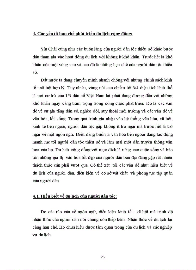 image for page Bước đầu tìm hiểu về mô hình du lịch cộng đồng tại bản Sín Chải Sapa