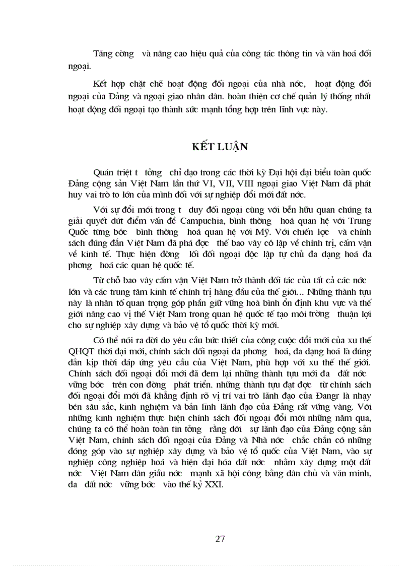 image for page Triển vọng quan hệ đối ngoại của Việt Nam những năm đầu thế kỷ XXI