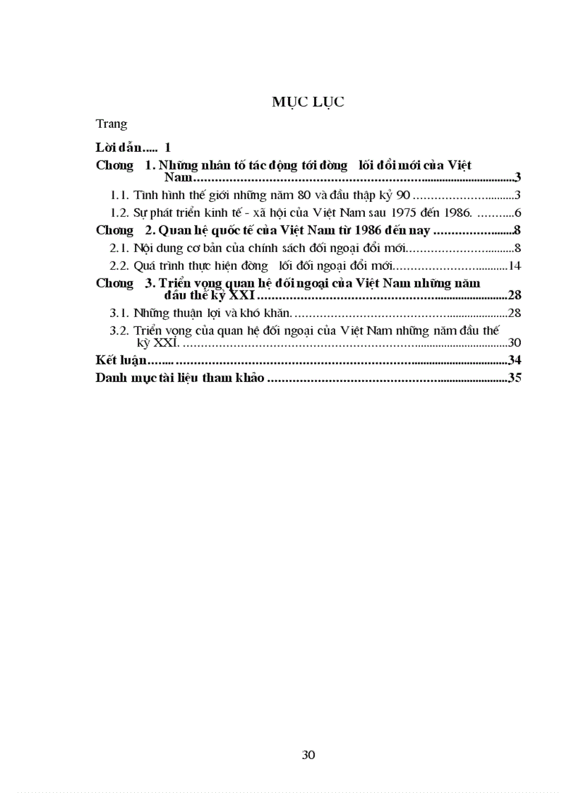 image for page Triển vọng quan hệ đối ngoại của Việt Nam những năm đầu thế kỷ XXI