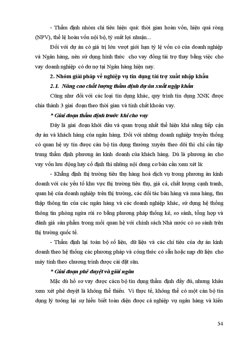 image for page Giải pháp mở rộng hoạt động tín dụng tài trợ xuất nhập khẩu tại Ngân hàng Ngoại Thương Hà Nội