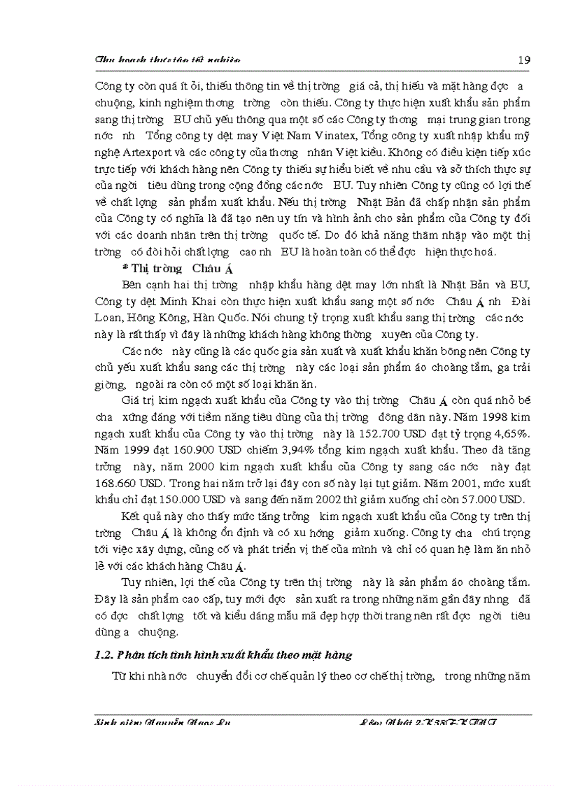 image for page Giải pháp thúc đẩy hoạt động xuất khẩu của Công ty dệt Minh Khai trong thời gian tới