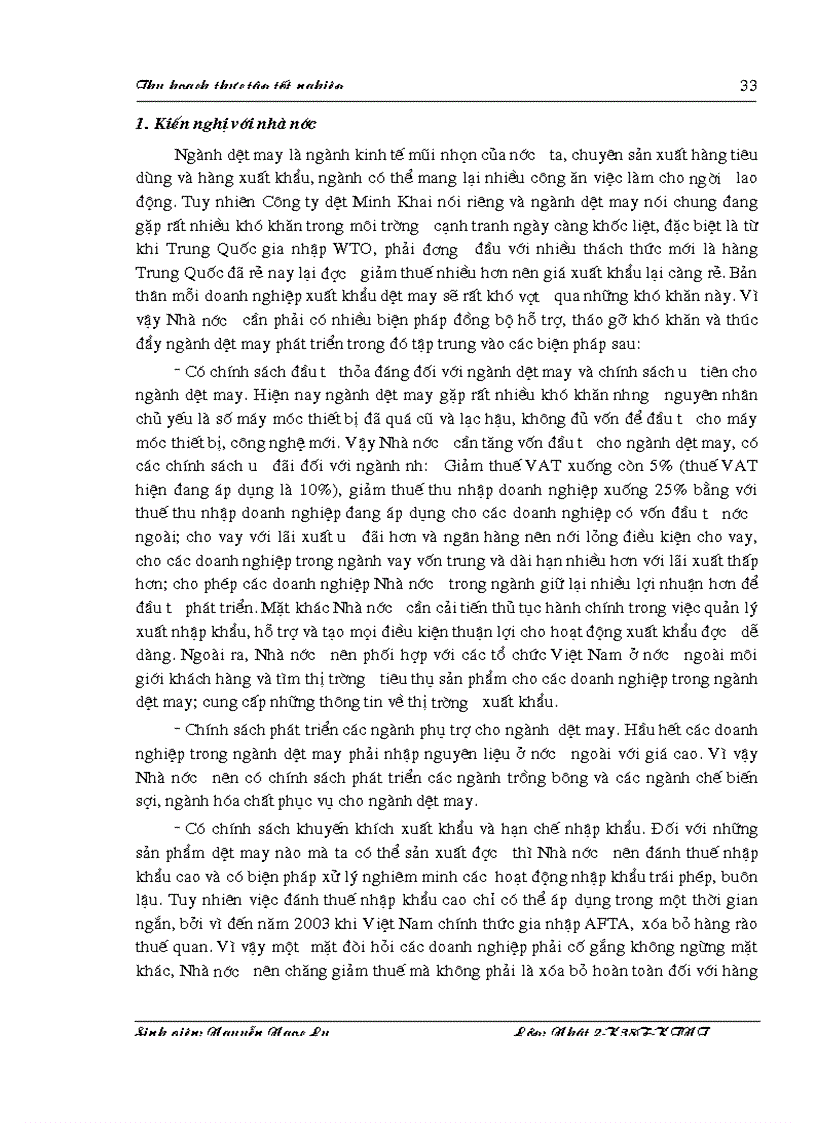 image for page Giải pháp thúc đẩy hoạt động xuất khẩu của Công ty dệt Minh Khai trong thời gian tới