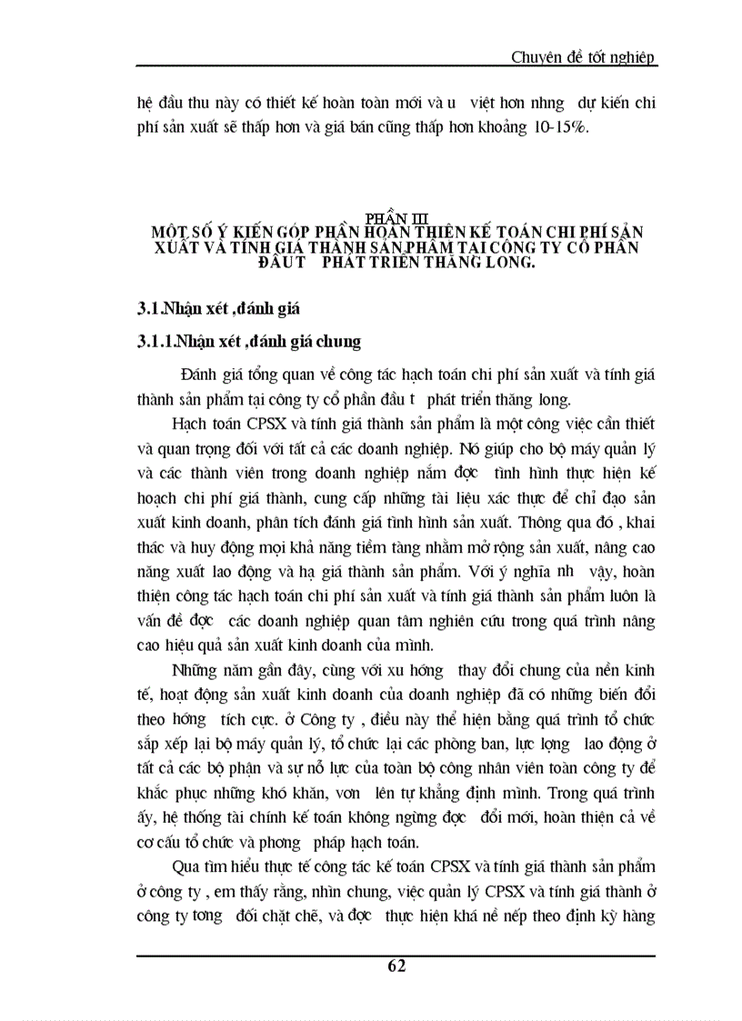 image for page Hoàn thiện kế toán chi phí sản xuất và tính giá thành sản phẩm tại công ty cổ phần đầu tư phát triển thăng long