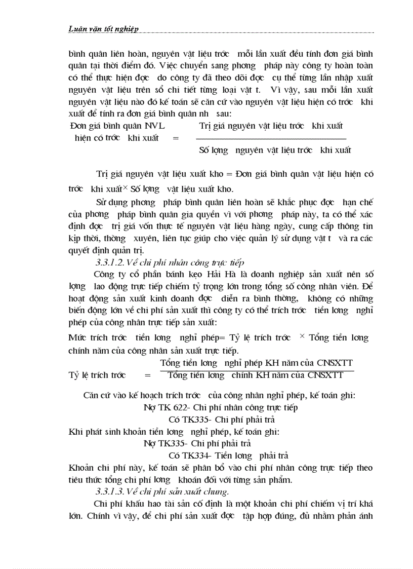 image for page Hoàn thiện công tác kế toán chi phí sản xuất và tính giá thành sản phẩm tại Công ty Cổ phần Bánh kẹo Hải Hà