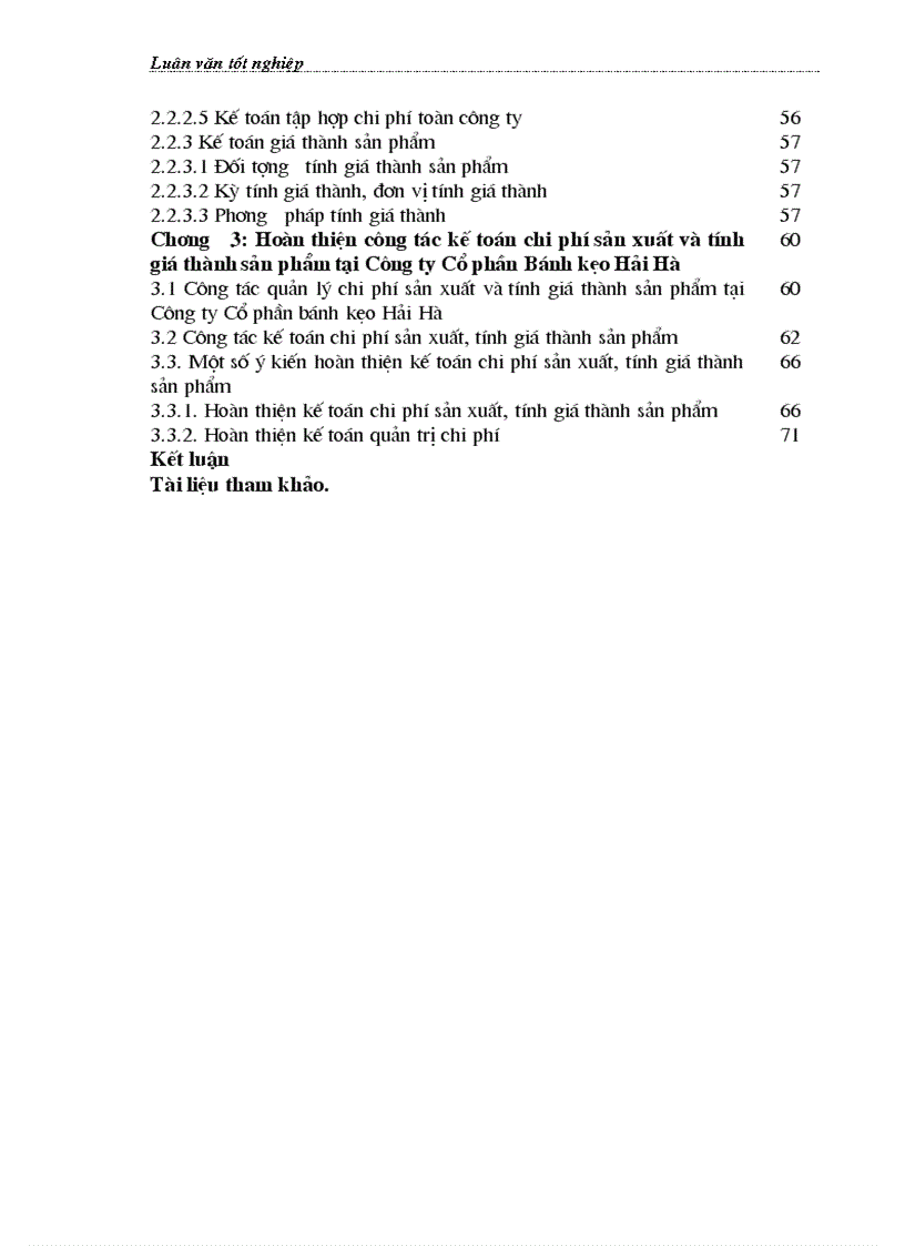 image for page Hoàn thiện công tác kế toán chi phí sản xuất và tính giá thành sản phẩm tại Công ty Cổ phần Bánh kẹo Hải Hà
