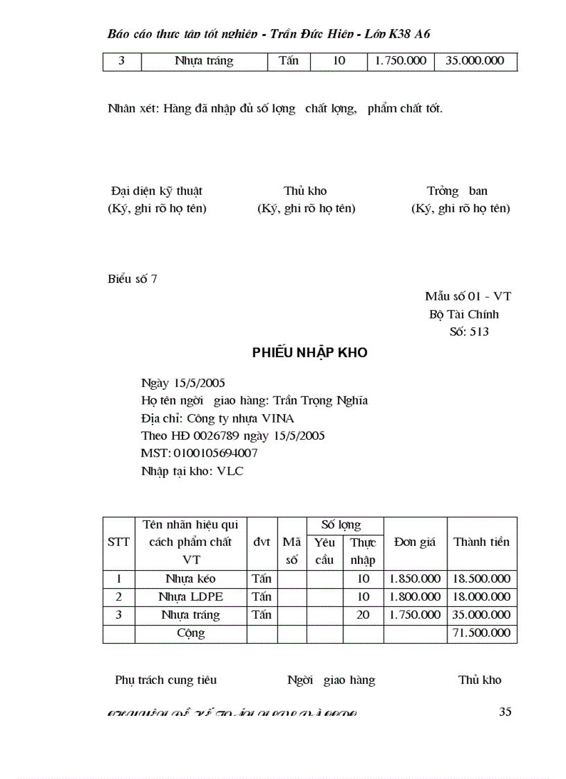 image for page Công tác kế toán nguyên liệu vật liệu tại công ty cổ phần VPP Cửu Long