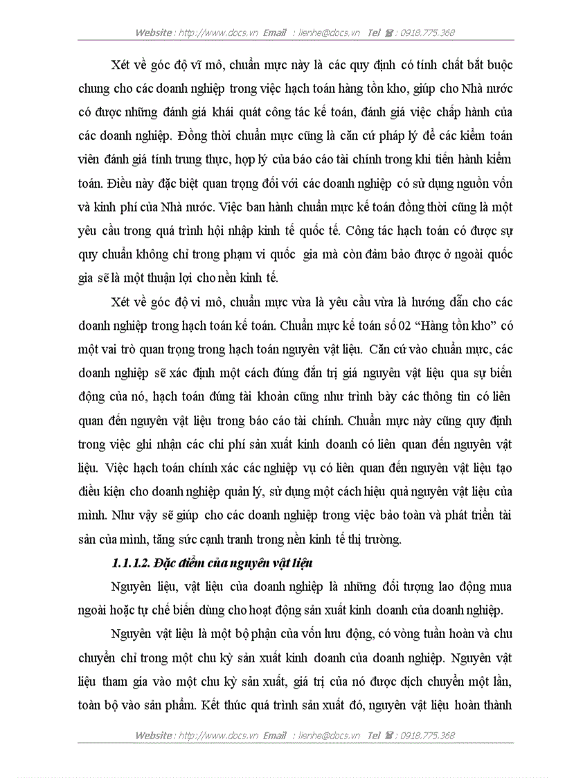 image for page Hoàn thiện công tác kế toán nguyên vật liệu tại Công ty TNHH Sản xuất và Thương mại Thái Hòa