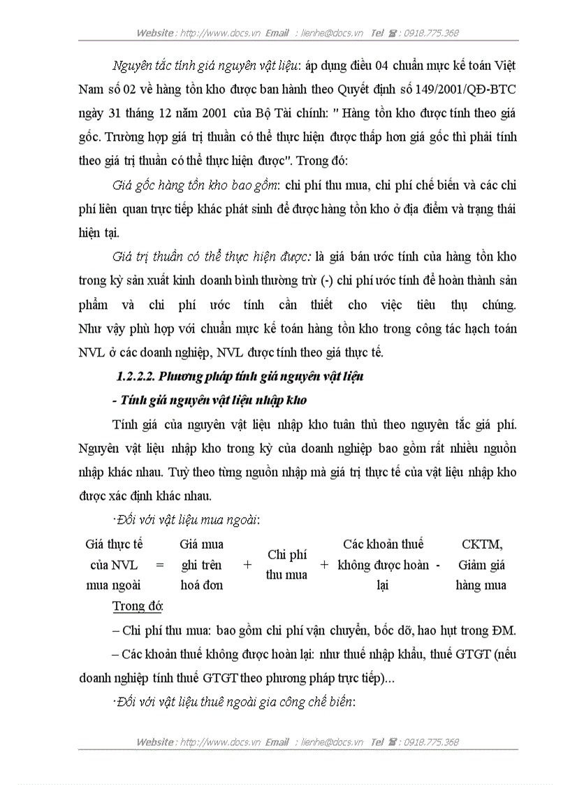 image for page Hoàn thiện công tác kế toán nguyên vật liệu tại Công ty TNHH Sản xuất và Thương mại Thái Hòa