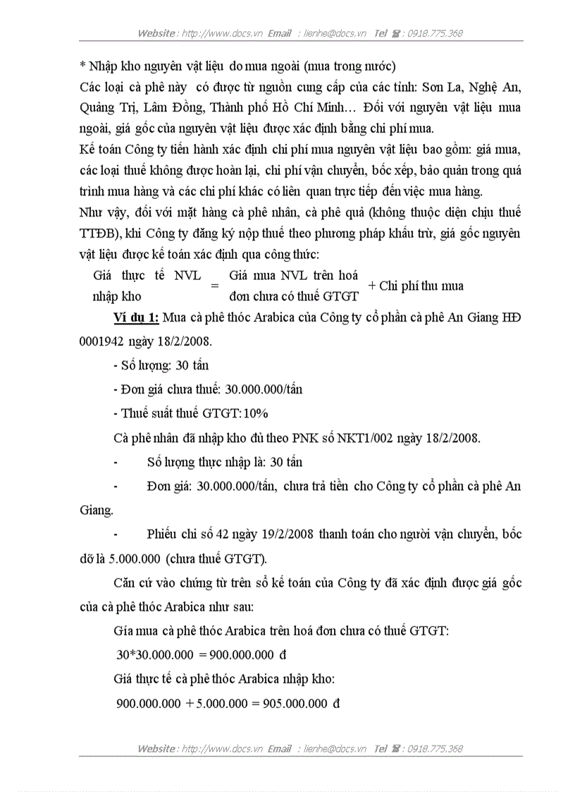 image for page Hoàn thiện công tác kế toán nguyên vật liệu tại Công ty TNHH Sản xuất và Thương mại Thái Hòa