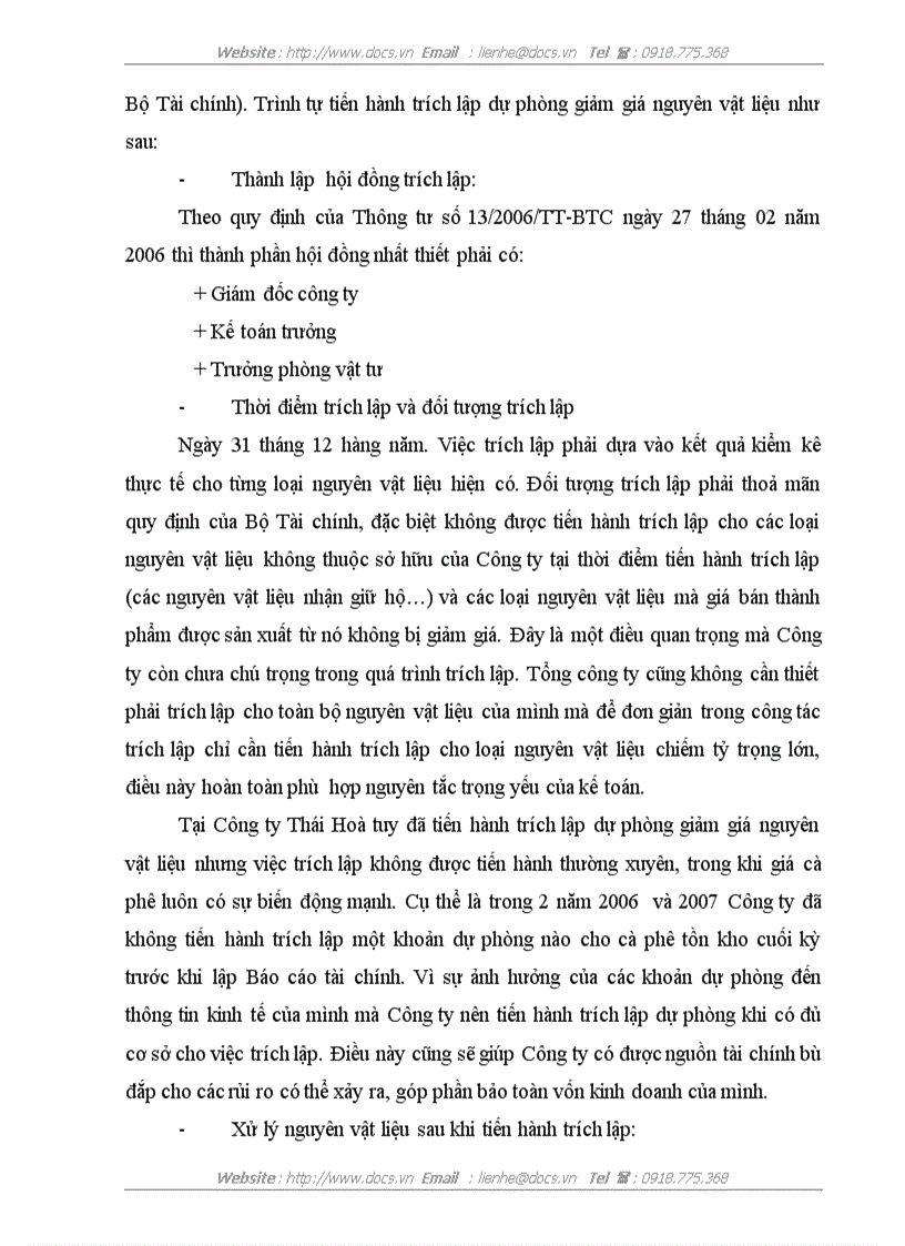 image for page Hoàn thiện công tác kế toán nguyên vật liệu tại Công ty TNHH Sản xuất và Thương mại Thái Hòa