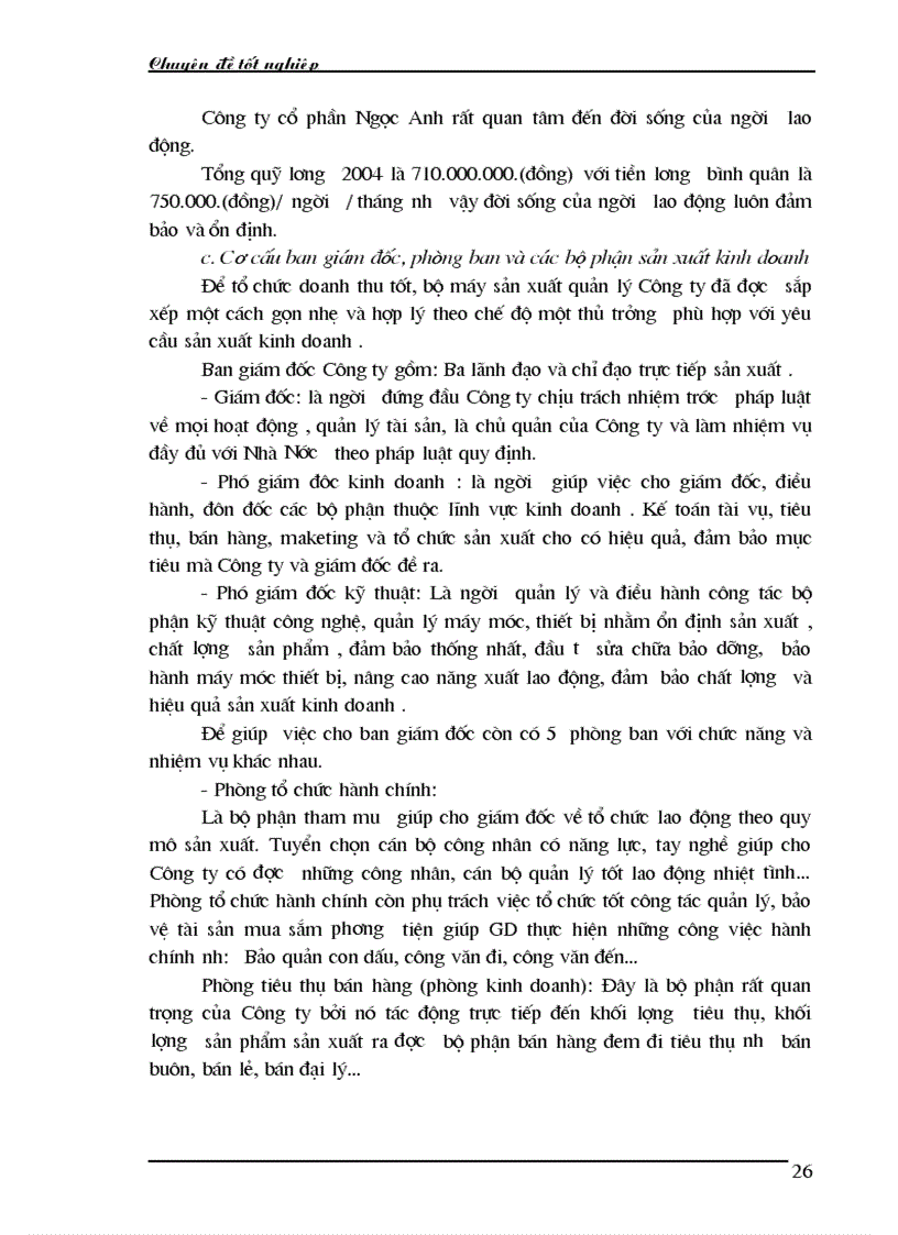 image for page Nhận xét và kiến nghị về công tác kế toán bán hàng và xác định kết quả bán hàng tại Công ty cổ phần Ngọc Anh