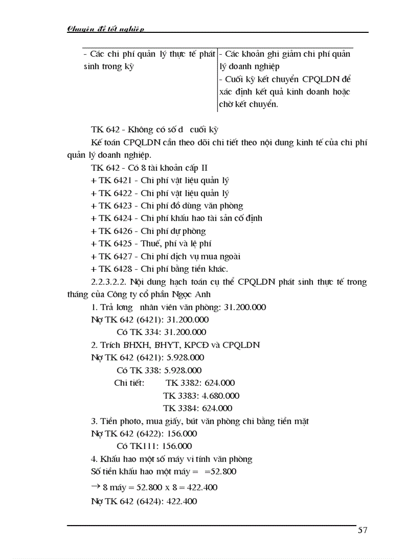 image for page Nhận xét và kiến nghị về công tác kế toán bán hàng và xác định kết quả bán hàng tại Công ty cổ phần Ngọc Anh