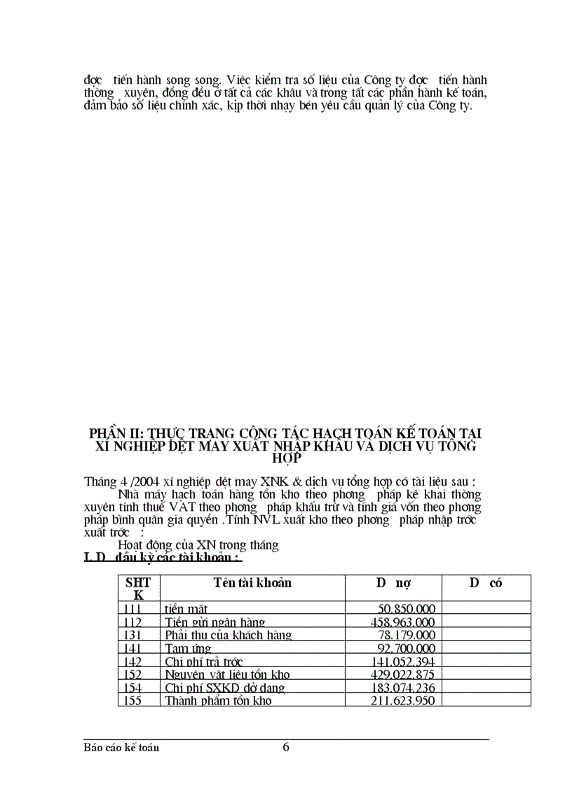image for page Thực trạng công tác hạch toán kế toán tổng hợp tại Xí nghiệp dệt may xuất nhập khẩu và dịch vụ tổng hợp