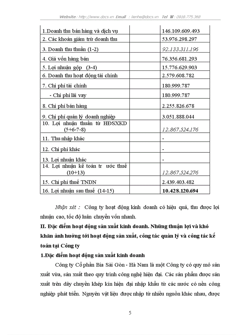 image for page Thực trạng kế toán về chi phí sản xuất và tính giá thành sản phẩm công nghiệp tại công ty cổ phần bia sài gòn hà nam