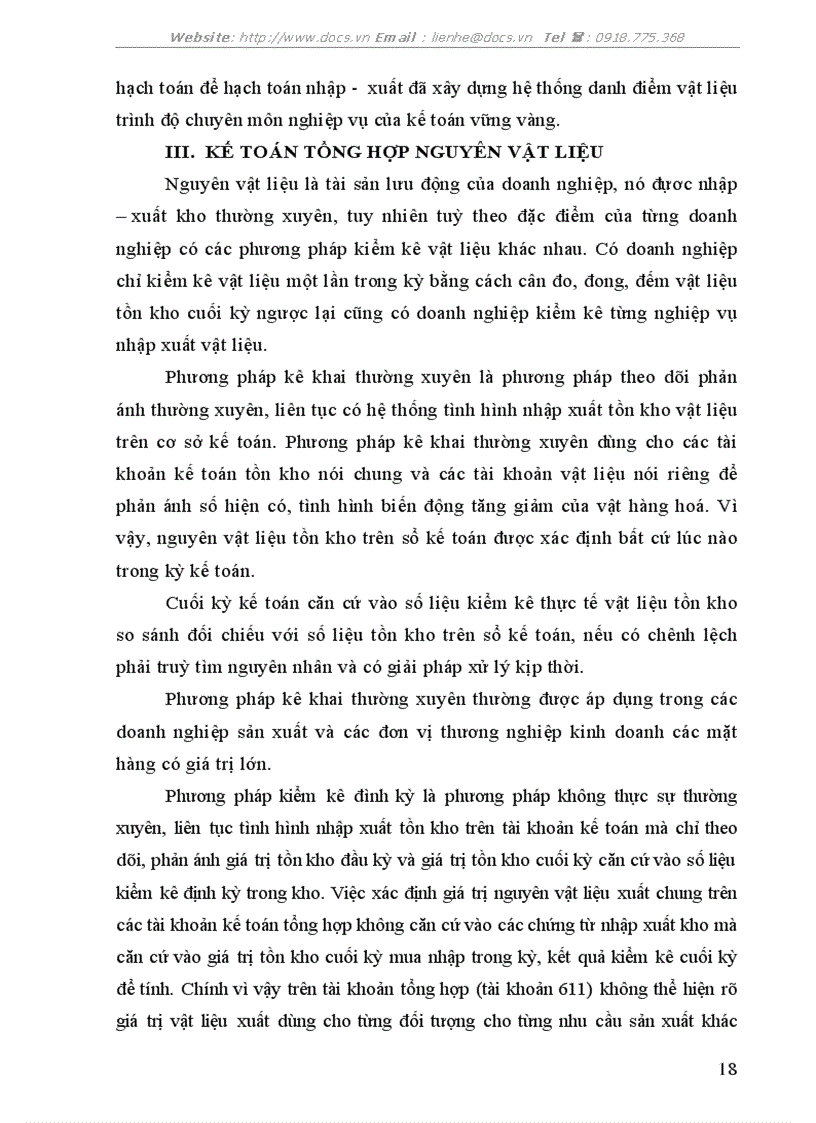 image for page Tổ chức công tác kế toán nguyên vật liệu tại công ty Dệt May Hà Nội