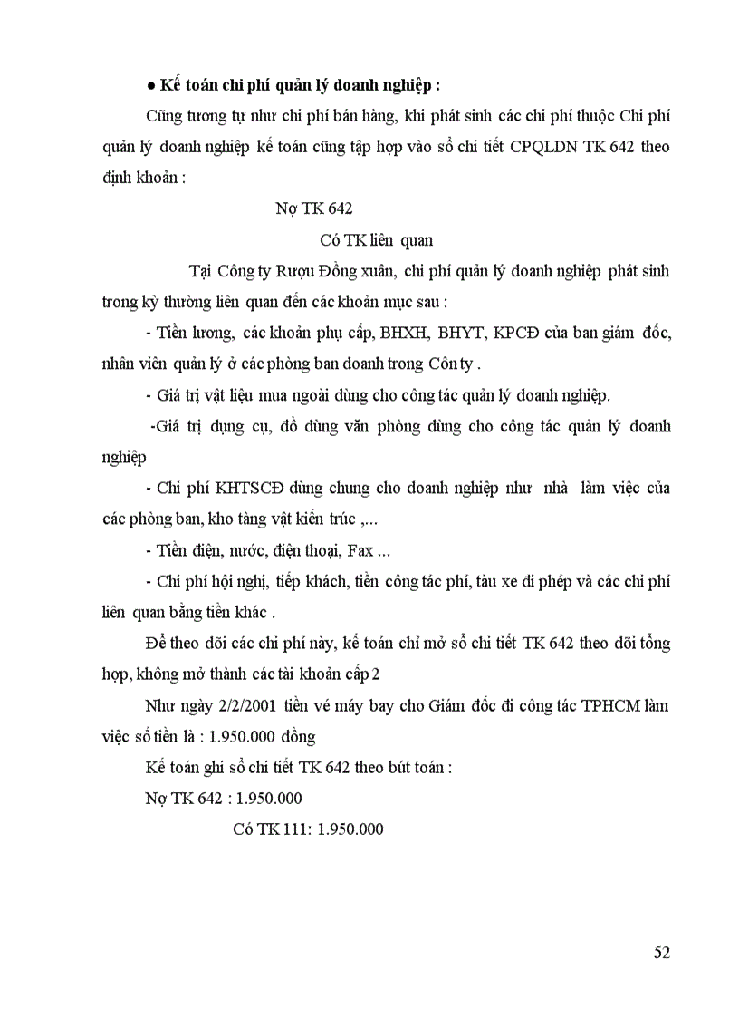image for page Tổ chức công tác kế toán bán hàng và xác định kết quả tại Công Ty Rượu Đồng Xuân