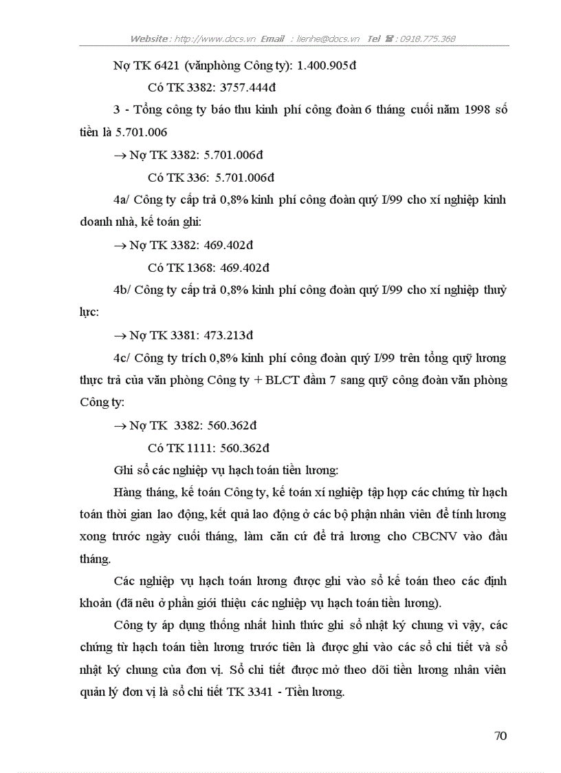 image for page Hạch toán tiền lương và bảo hiểm