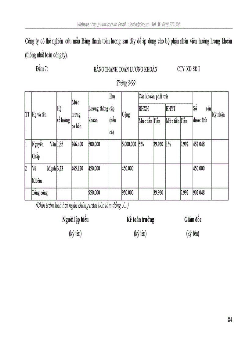 image for page Hạch toán tiền lương và bảo hiểm