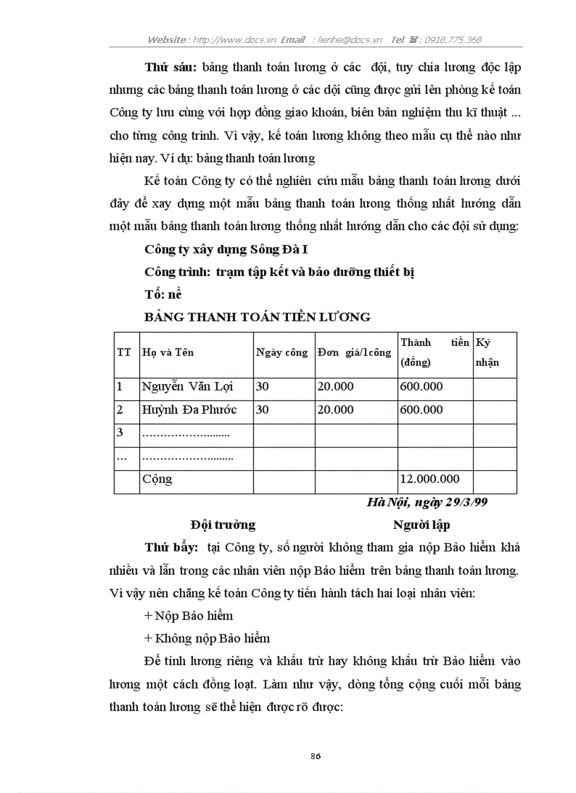 image for page Hạch toán tiền lương và bảo hiểm
