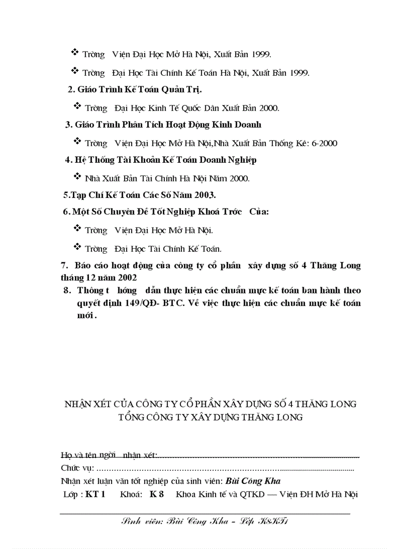 image for page Kế toán nguyên vật liệu công cụ dụng cụ ở công ty cổ phần xây dựng số 4 Thăng Long