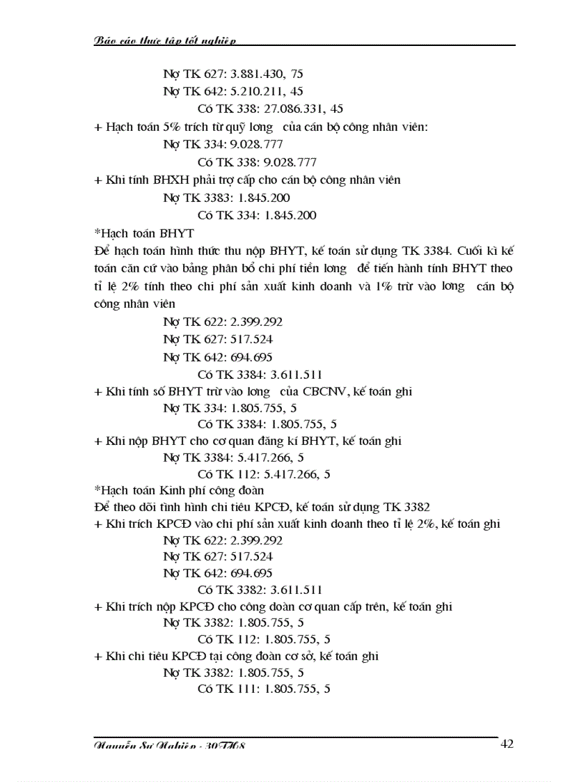 image for page Hạch toán tiền lương và các khoản trích theo lương tại Công ty TNHH Tiến Đạt