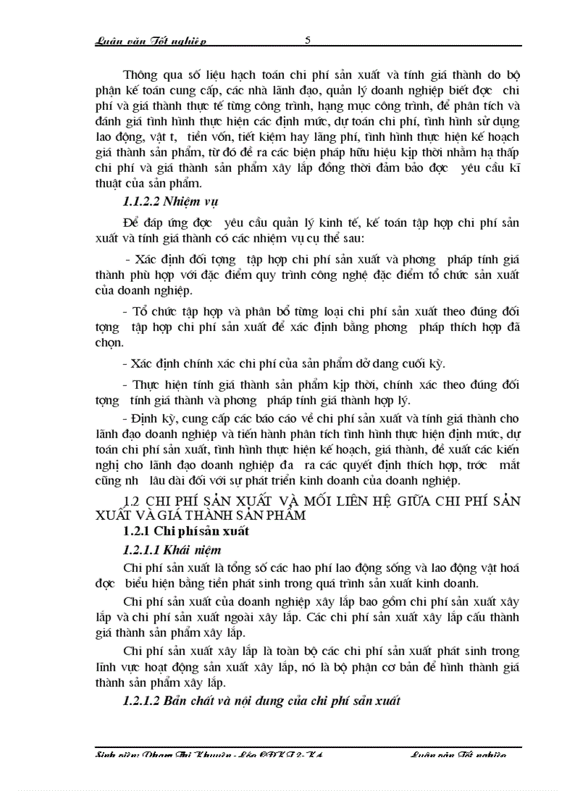 image for page Một số giải pháp nhằm hoàn thiện công tác kế toán tập hợp chi phí sản xuất và tính giá thành sản phẩm xây lắp tại Xí nghiệp xây lắp H36