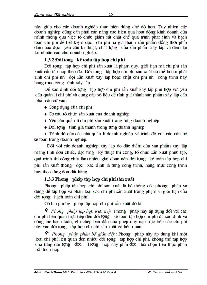 image for page Một số giải pháp nhằm hoàn thiện công tác kế toán tập hợp chi phí sản xuất và tính giá thành sản phẩm xây lắp tại Xí nghiệp xây lắp H36