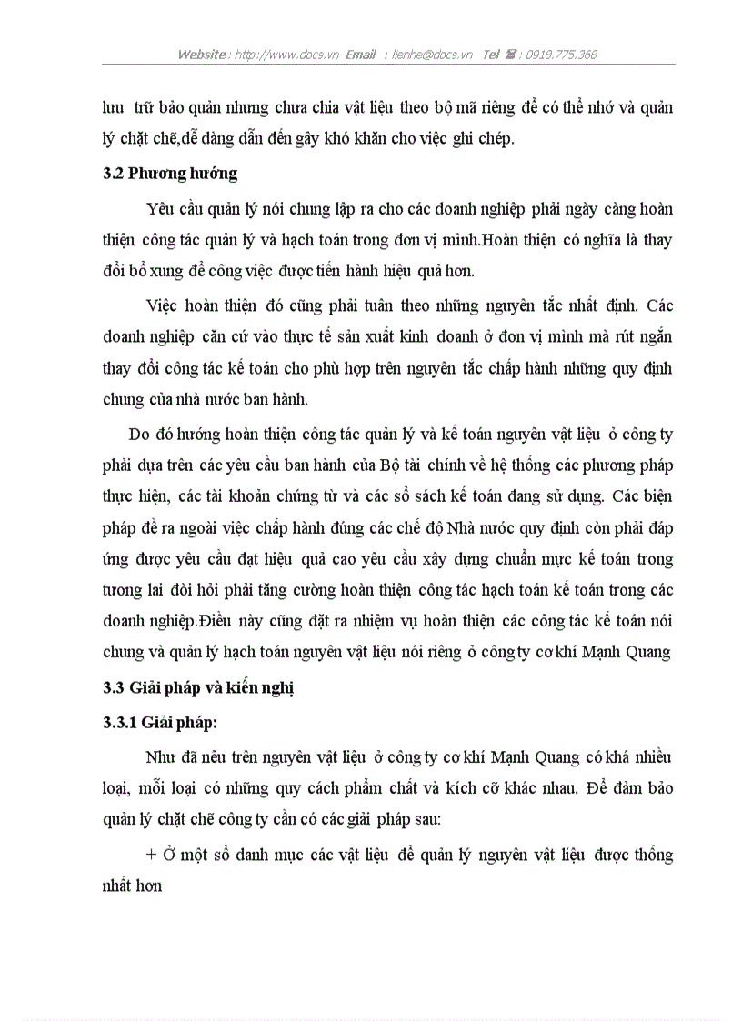 image for page Một số biện pháp quản lý và sử dụng nguyên vật liệu tại Công ty TNHH Mạnh Quang