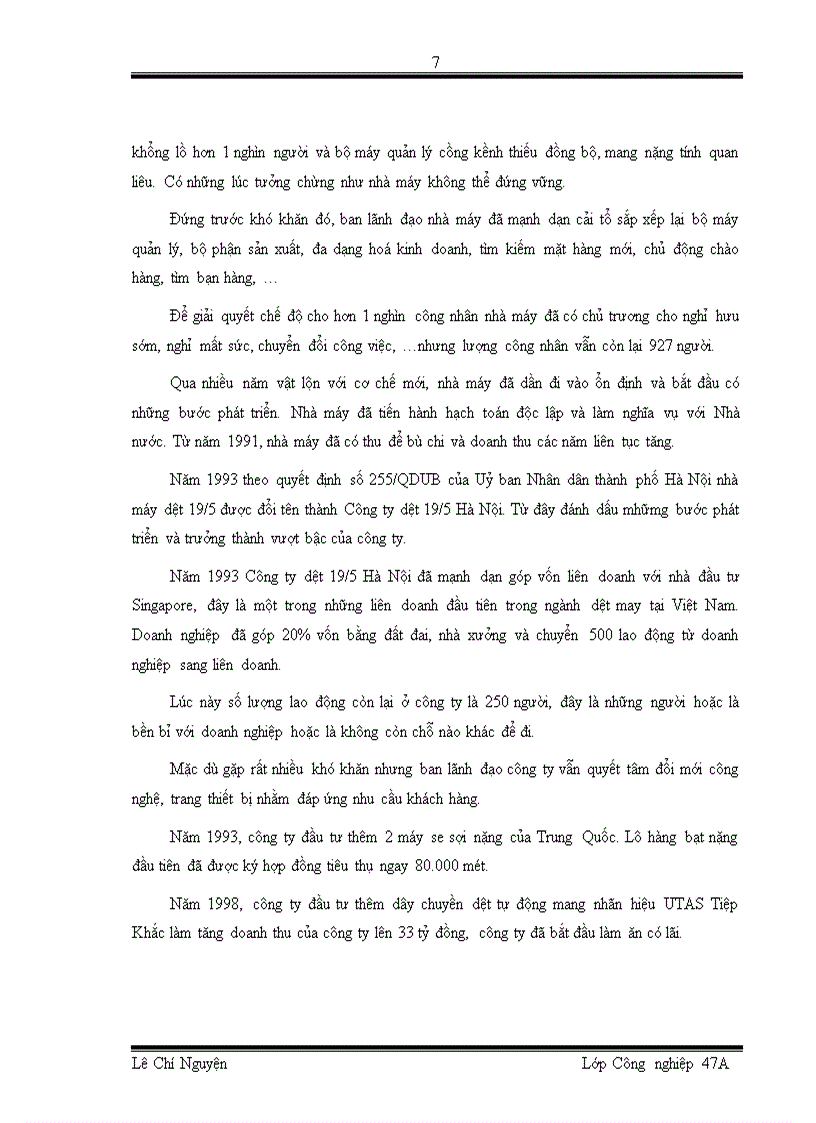 image for page Hoạt động mua nguyên vật liệu ở công ty TNHH Nhà nước một thành viên Dệt 19 5 Hà Nội