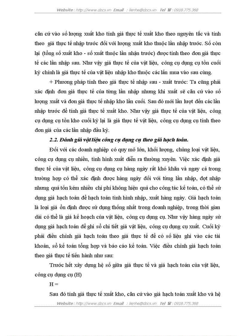 image for page Tổ chức công tác kế toán nguyên vật liệu công cụ dụng cụ ở Công ty xây dựng số 34