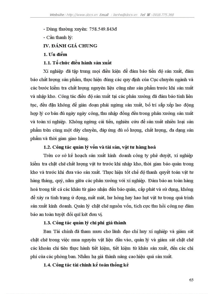 image for page Kế toán nguyên vật liệu vật liệu và công cụ dụng cụ tại Xí nghiệp 22 Công ty 22 Bộ Quốc Phòng