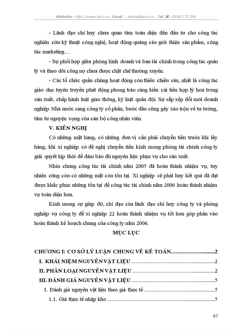 image for page Kế toán nguyên vật liệu vật liệu và công cụ dụng cụ tại Xí nghiệp 22 Công ty 22 Bộ Quốc Phòng