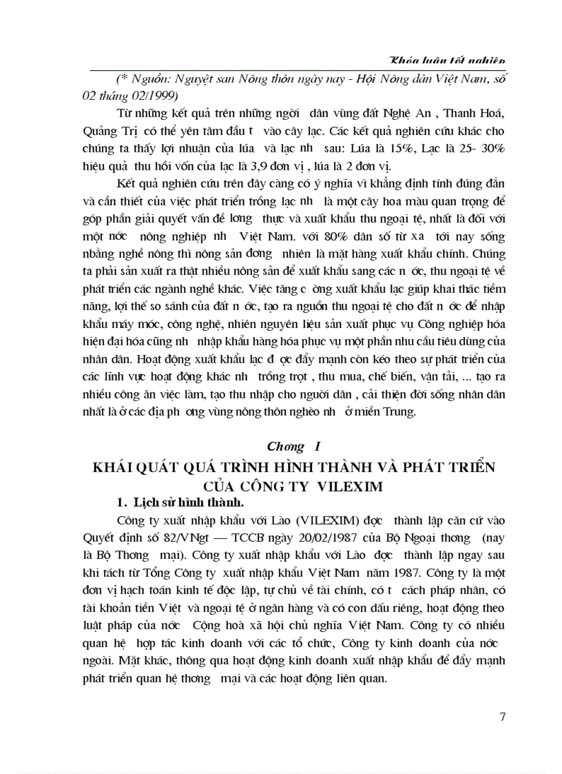 image for page Hiện trạng và giải pháp nhằm nâng cao hiệu quả hoạt động thu mua và xuất khẩu lạc của công ty vilexim trong giai đoạn hiện nay