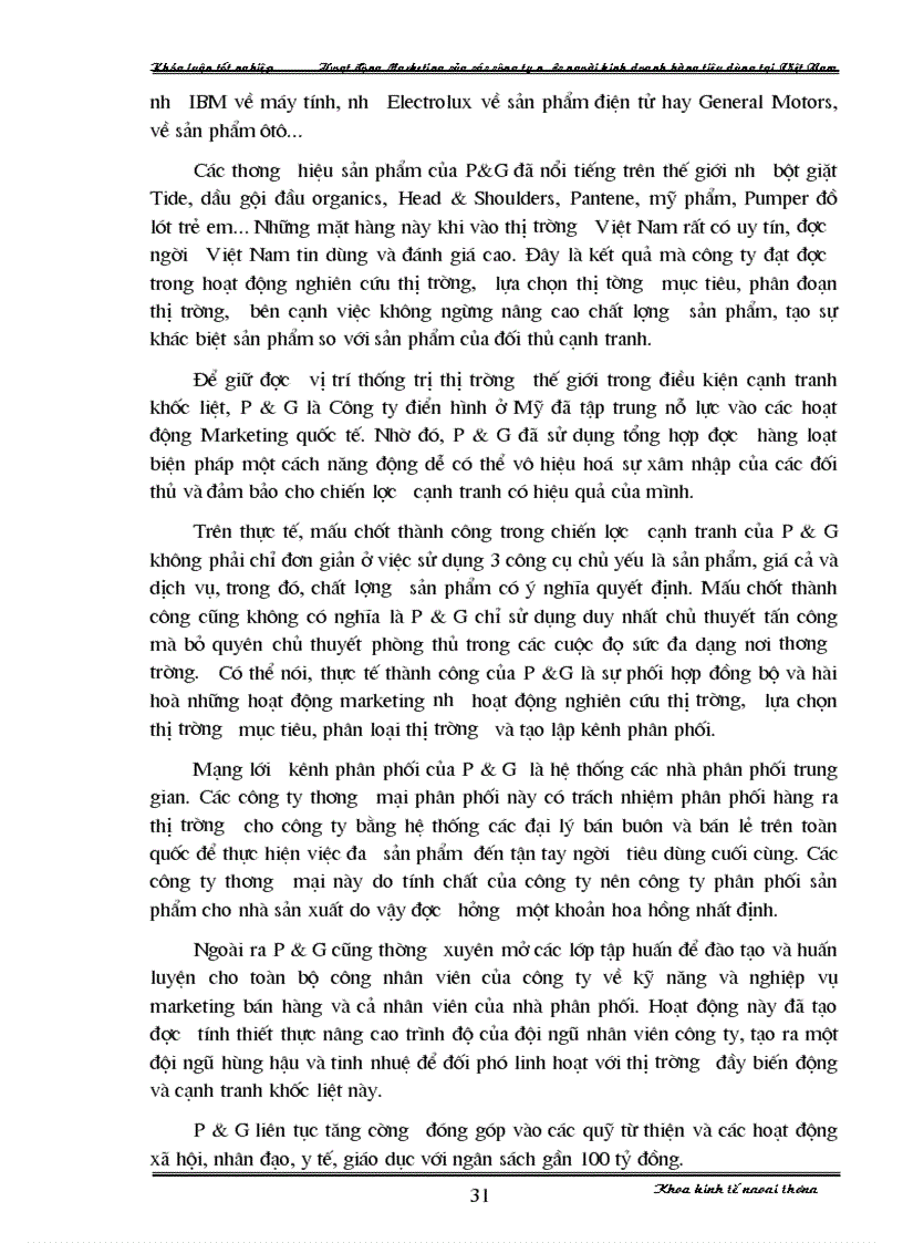 image for page Hoạt động Marketing của một số công ty nước ngoài kinh doanh hàng tiêu dùng tại Việt Nam