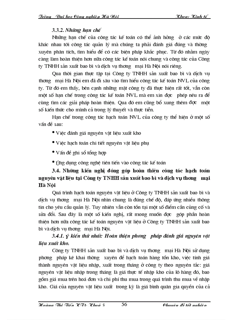 image for page Những ý kiến đóng góp nhằm hoàn thiện công tác hạch toán NVL tại Công ty TNHH sản xuất bao bì và dịch vụ thương mại Hà Nội