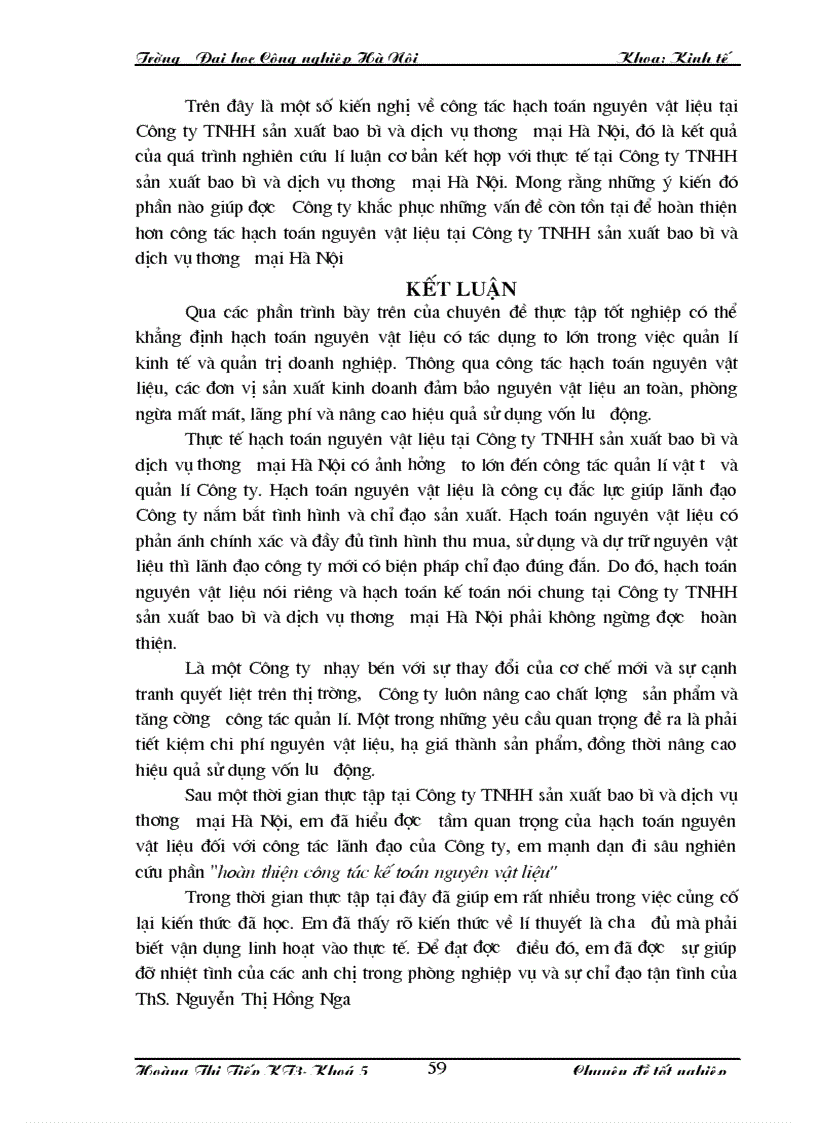 image for page Những ý kiến đóng góp nhằm hoàn thiện công tác hạch toán NVL tại Công ty TNHH sản xuất bao bì và dịch vụ thương mại Hà Nội
