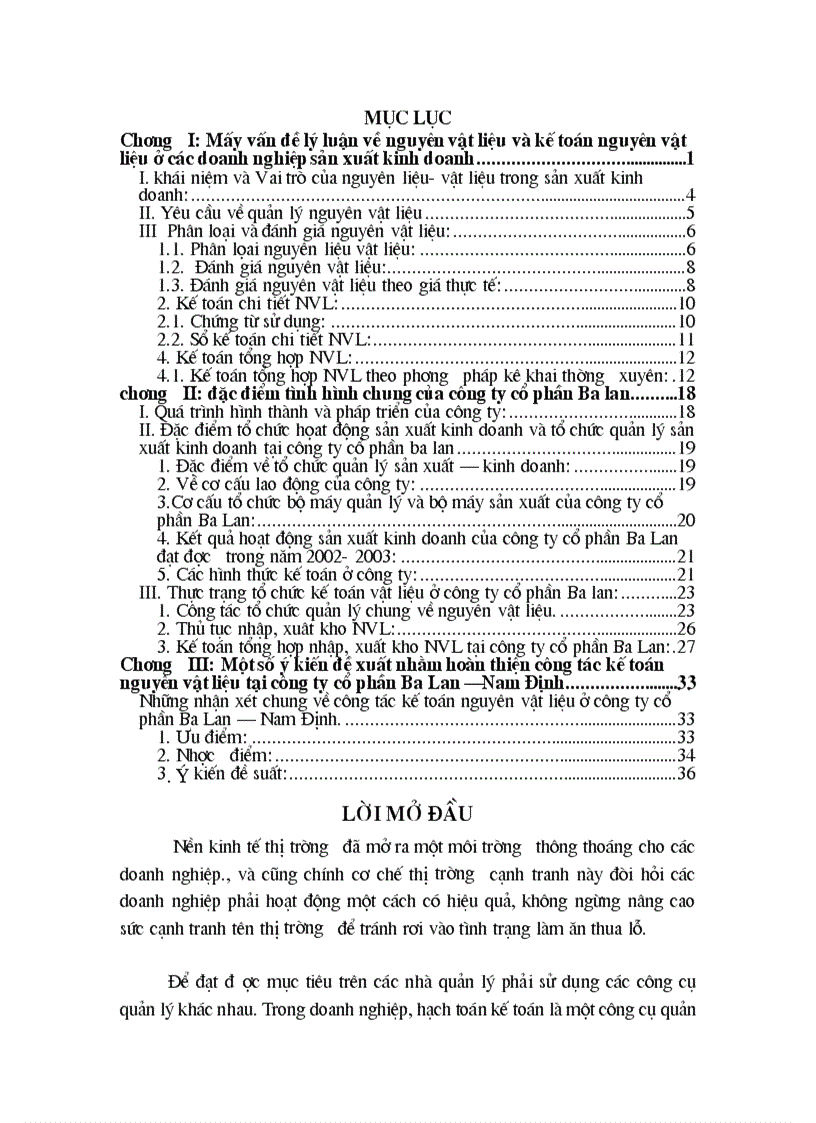 image for page Một số ý kiến đề xuất nhằm hoàn thiện công tác kế toán nguyên vật liệu tại công ty cổ phần Ba Lan Nam Định