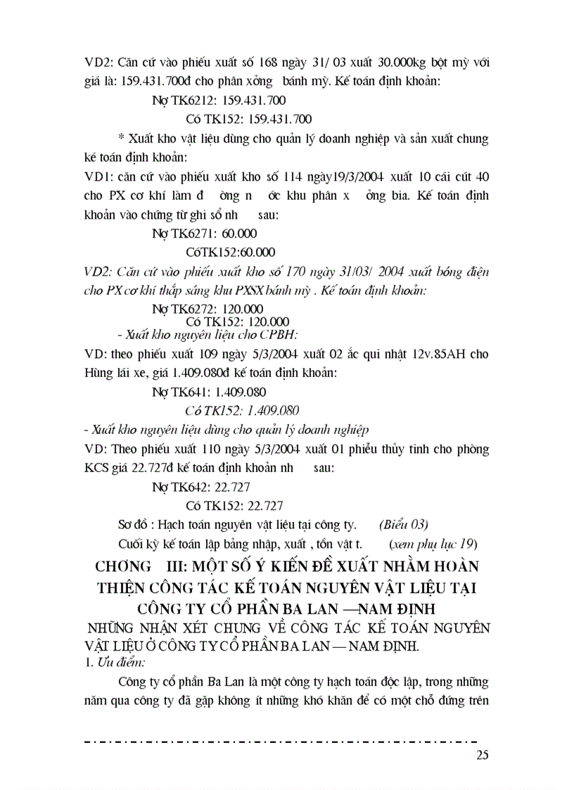 image for page Một số ý kiến đề xuất nhằm hoàn thiện công tác kế toán nguyên vật liệu tại công ty cổ phần Ba Lan Nam Định