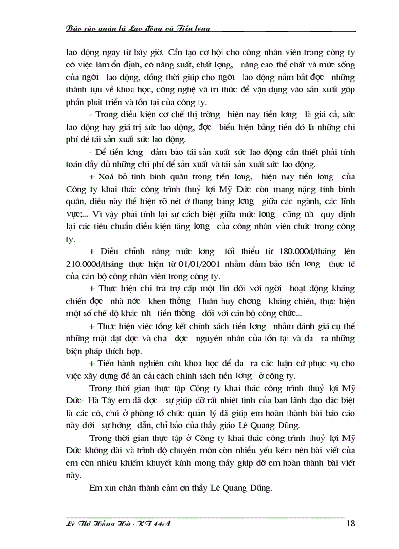 image for page Tiền lương và các khoản trích theo lương tại công ty Khai thác công trình thuỷ lợi Mỹ Đức Hà Tây