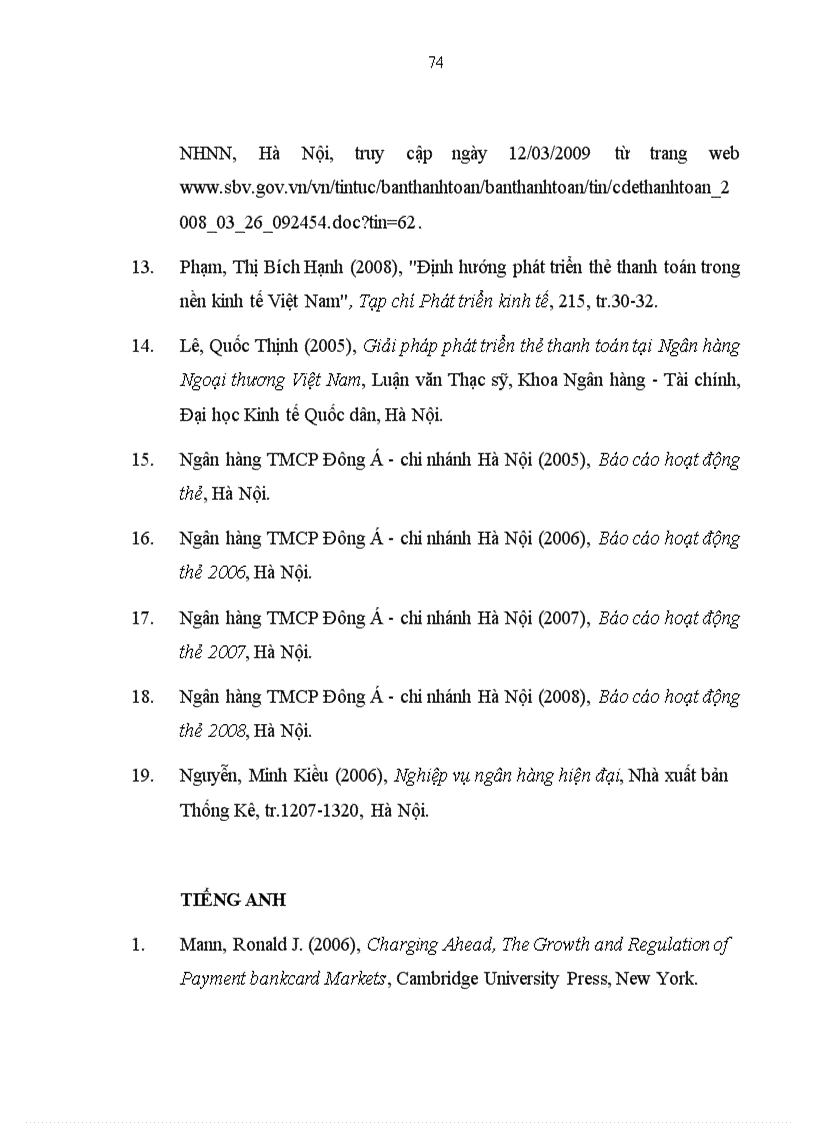 image for page Phát triển hoạt động thanh toán thẻ tại ngân hàng TMCP Đông Á chi nhánh Hà Nội