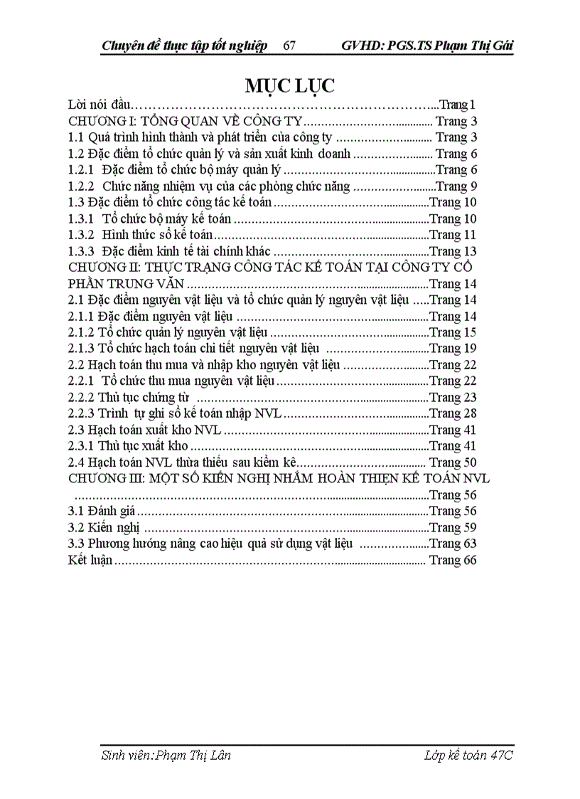 image for page Hoàn thiện công tác hạch toán nguyên vật liệu tại công ty cổ phần Trung Văn