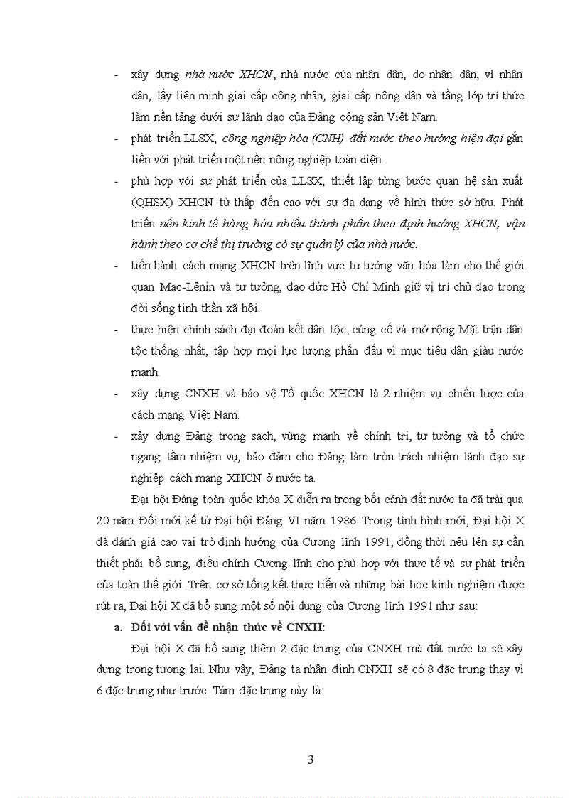 image for page Cương lĩnh Xây dựng đất nước trong thời kỳ quá độ lên chủ nghĩa xã hội CNXH năm 1991 đã được Đại hội Đảng toàn quốc khóa X năm 2006 bổ sung và phát