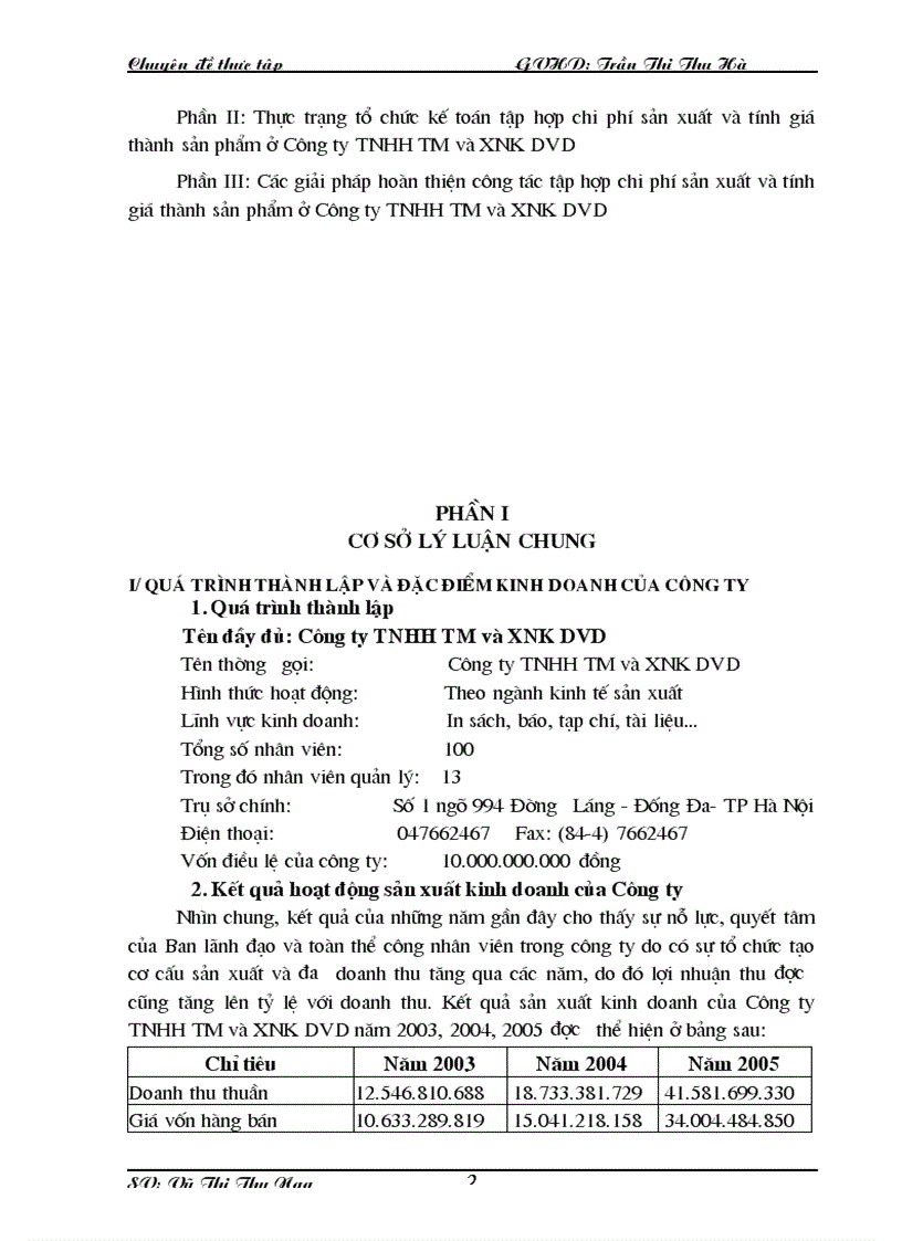 image for page Các giải pháp hoàn thiện công tác kế toán tập hợp chi phí sản xuất và tính giá thành sản phẩm ở Công ty TNHH TM