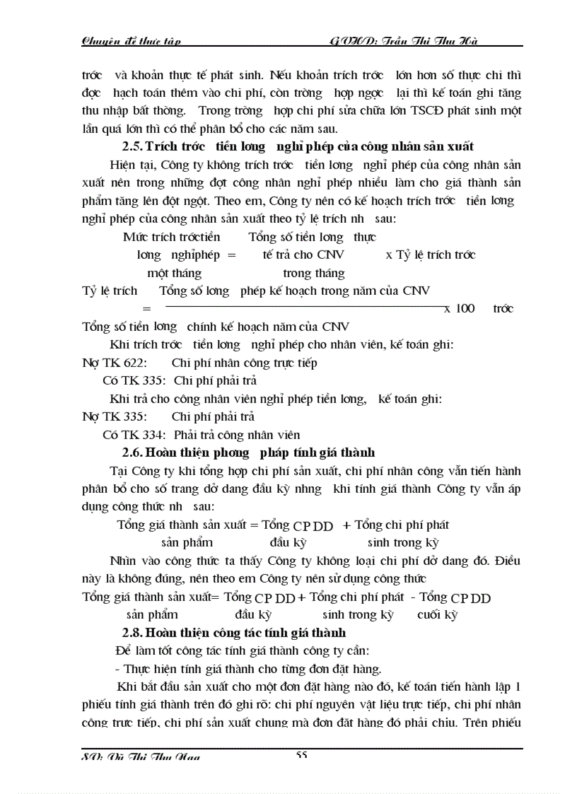 image for page Các giải pháp hoàn thiện công tác kế toán tập hợp chi phí sản xuất và tính giá thành sản phẩm ở Công ty TNHH TM