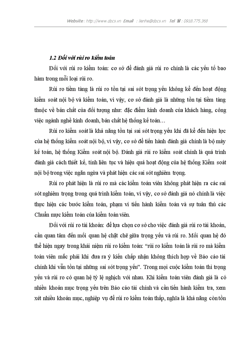 image for page Quy trình đánh giá trọng yếu và rủi ro kiểm toán trong kiểm toán Báo cáo tài chính tại Công ty TNHH Deloitte Việt Nam