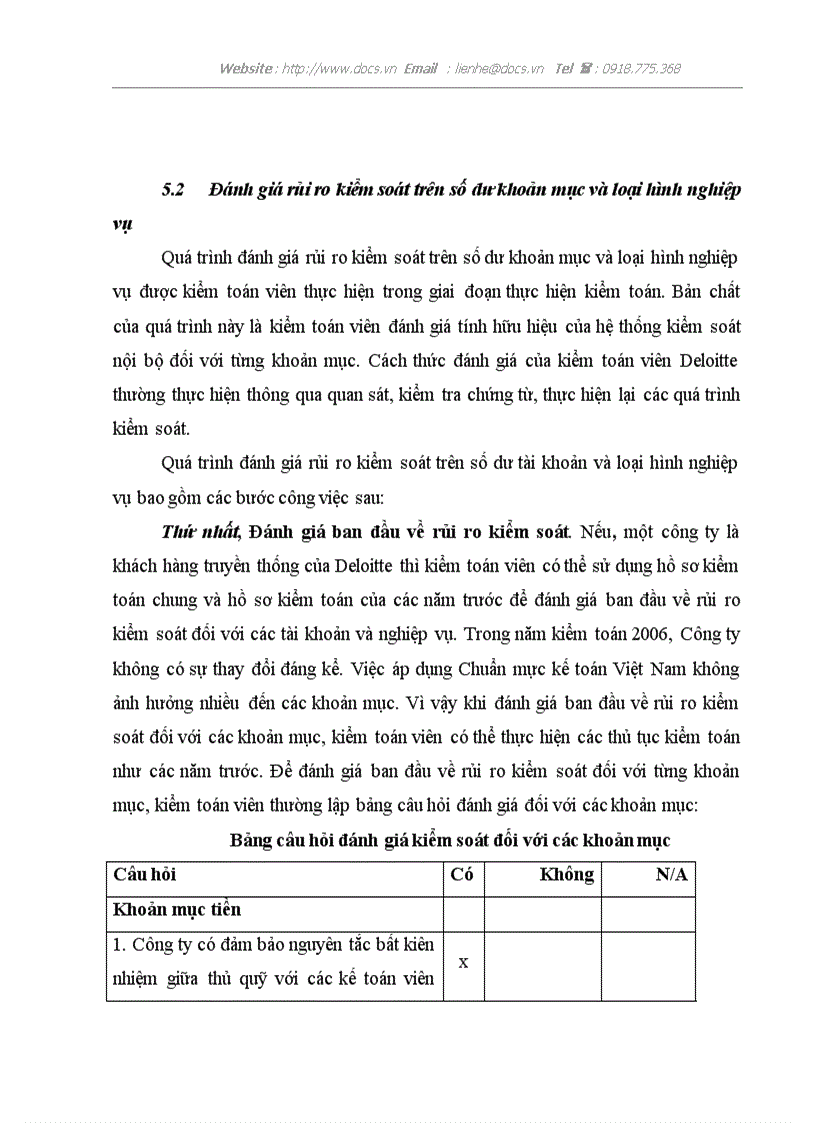 image for page Quy trình đánh giá trọng yếu và rủi ro kiểm toán trong kiểm toán Báo cáo tài chính tại Công ty TNHH Deloitte Việt Nam