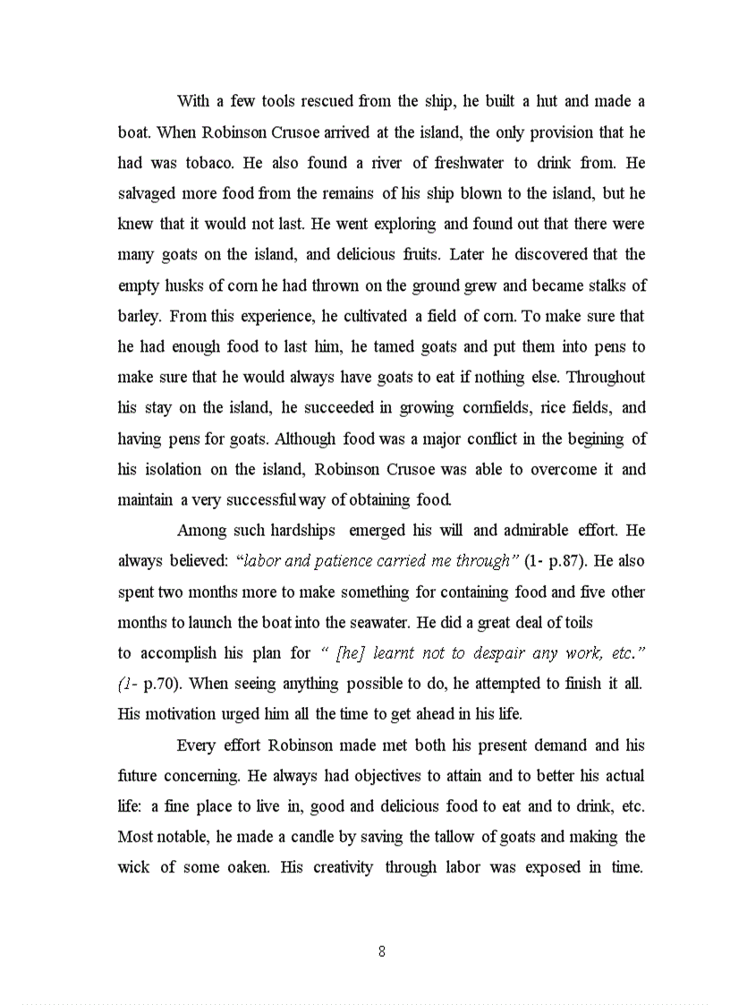 image for page Robinson Crusoe A Representative of the English Bourgeoisie in the early 18th century