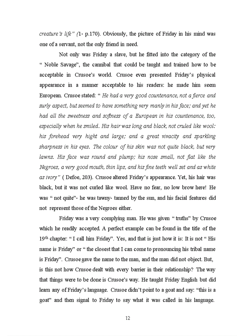 image for page Robinson Crusoe A Representative of the English Bourgeoisie in the early 18th century