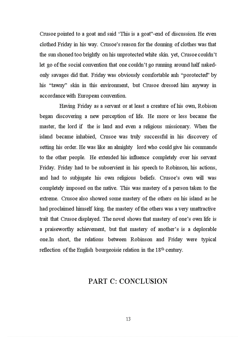 image for page Robinson Crusoe A Representative of the English Bourgeoisie in the early 18th century