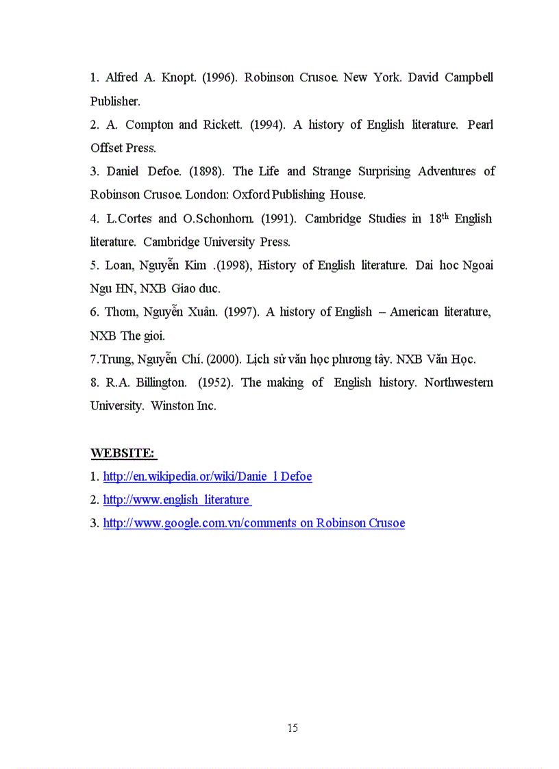 image for page Robinson Crusoe A Representative of the English Bourgeoisie in the early 18th century